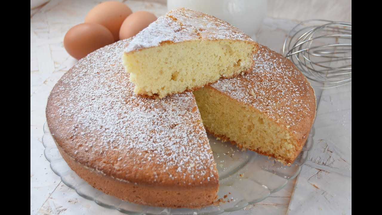 Bizcocho de nata casero
