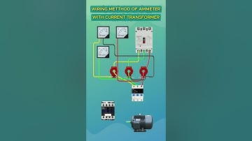 How to connect ammeter with Current transformer #wiring #electrician #transformers