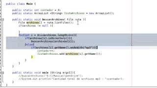 Tutorial 21 Java Parte 3 - Ejercicios, Búsqueda Archivos por extensión