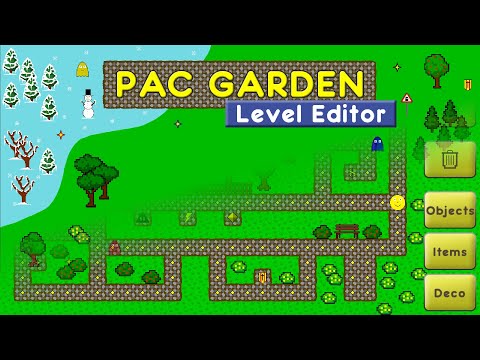 Pac Garden level editor - Build your own Pac Man maze with the Pac Garden level maker!