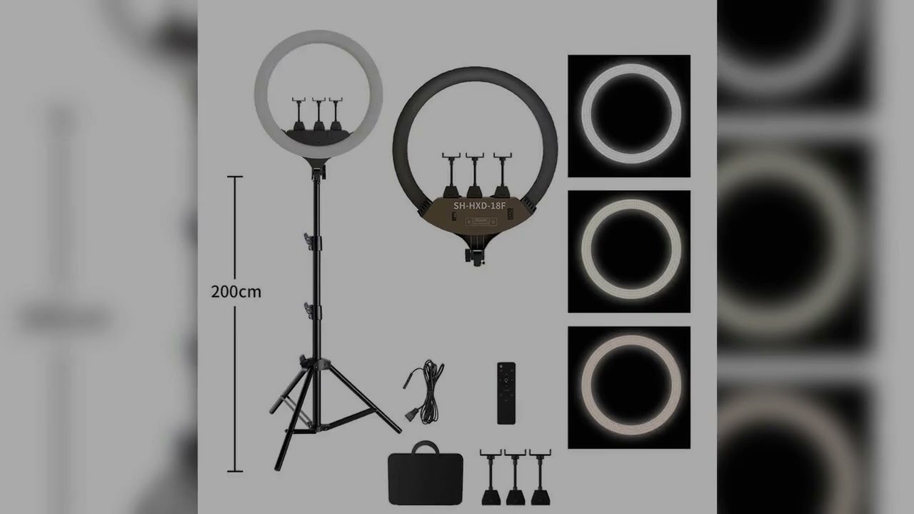 A must-have product! SH Ring Light 18inch Kit 36W 6500K Professional LED Control Stand Phone Holde