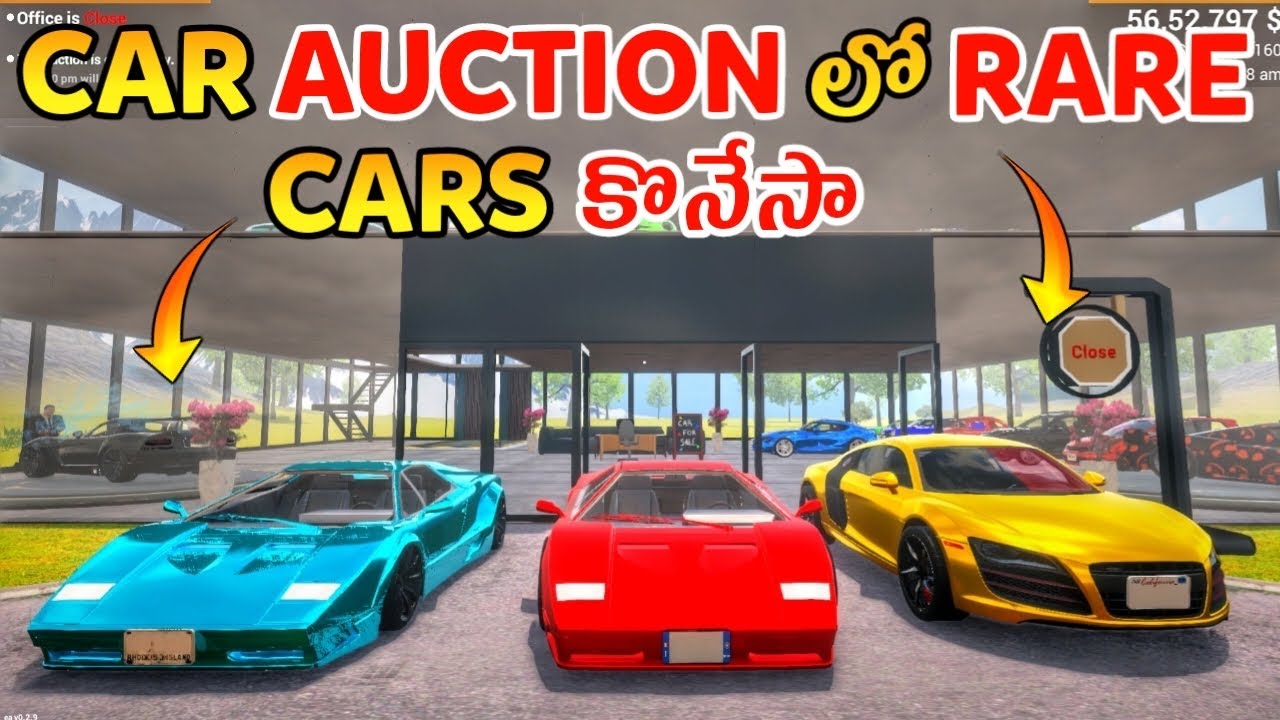 I Bought Rare Cars From Car Auction In Car For Sale | Car For Sale  Gameplay In Telugu