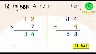 MATEMATIK TAHUN 4 - Latihan Tukar Unit Masa (Hari & Minggu)
