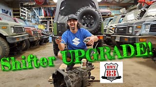 Samurai Shifter UPGRADE! No more sloppy shift lever with LARGE Locator bolt @Hwy83SUZUKI