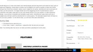 Demo Import  process For ample Blog