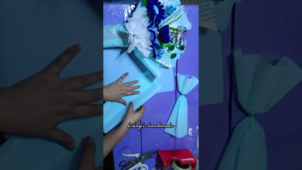 Blue  Flower Bouquet💐