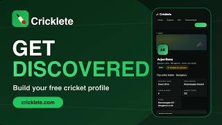 Build your cricket profile & get discovered | Cricklete