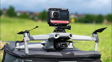 Insta360 One R + Dji Mavic Air 2 - Will it work ??? Test on a Racing Drone & Footage