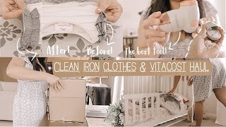 GET IT ALL DONE! CLEAN WITH ME, IRON WITH ME (STEAM IRON) + VITACOST HAUL | HOMEMAKING WITH O! screenshot 5