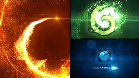 Particle vortex logo reveal