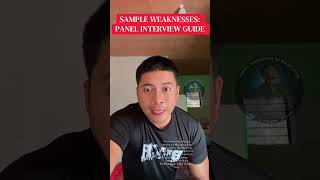 WEAKNESSES: SAMPLE ONLY FOR PANEL INTERVIEW #bucor #application #panel #interview #police #bfp