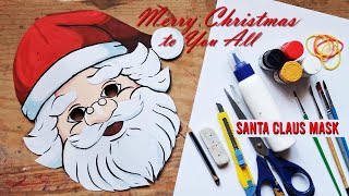 🎅How to make a SANTA CLAUS Mask with paper at home!🎅