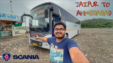 Jaipur to Ahmedabad in Scania Metrolink | RSRTC Super Luxury Bus | Journey Vlog #TravelwithSoumit