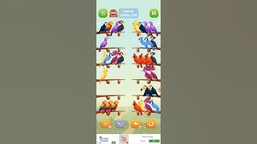 Bird sort puzzle walkthrough #viral #shorts #trending #short #birds