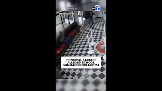 Video shows moment Oklahoma high school principal tackled gunman