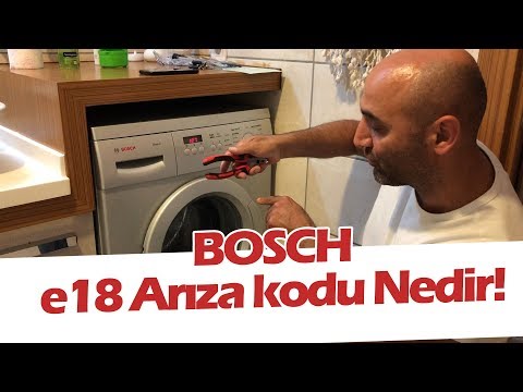 Bosch Çamaşır Makinesi E18 Arızası Nedir? F18 ve E18 Arızası Nedir? #bosch #f18arızası