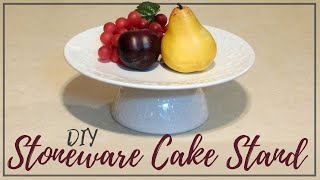 DIY Stoneware Cake Stand