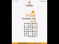 Think outside the box 🚀✨ #creativeagency #graphiqueminds #design #branding #logo #graphicdesign