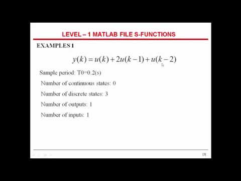 FILE S-FUNCTIONS LEVEL – 1 MATLAB/ LÀM VIỆC VỚI S FUNCTION TRONG ...