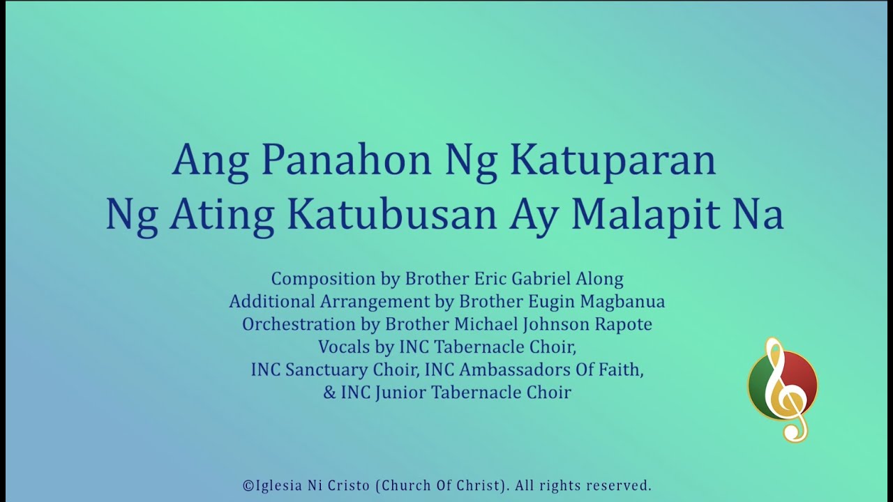 Ang Panahon Ng Katuparan Ng Ating Katubusan Ay Malapit Na