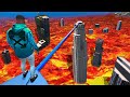 Can You Survive The LAVA TIGHTROPE In GTA 5..? (Mods)