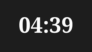 4 Minutes 39 Seconds Countdown Timer