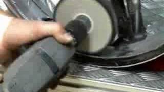 Felge auf Hochglanz polieren mit Bohrmaschine - YouTube