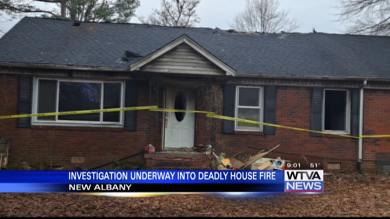 Overnight house fire claims life of New Albany woman - YouTube