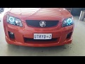 VE Commodore custom headlights with our unique Raving LED halo rings