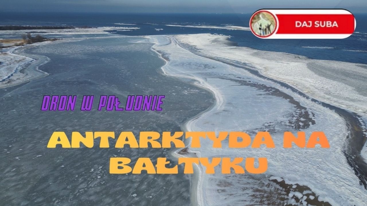 🇵🇱 Zamarznięty Bałtyk 🌊 Mikoszewo z drona 🌨️2🌨️ #bałtyk #torosy #antarktyda #polska #poland