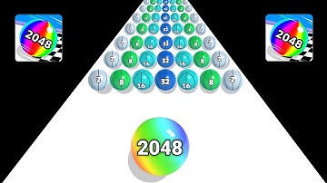 BALL RUN 2048 Infinity ♾️ vs LEVEL UP BALLS ASMR Gameplay Android iOS. Satisfying Games.
