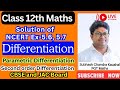 Differentiation of parametric function//2nd order differentiation//Solution of 12thMaths Ex-5.6,5.7