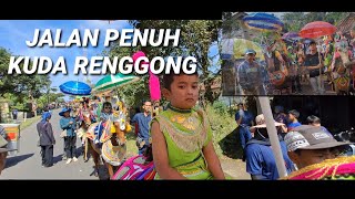 KUDA RENGGONG DI RANCAKALONG MAKIN TREN 33 KUDA PADAT DI JALAN
