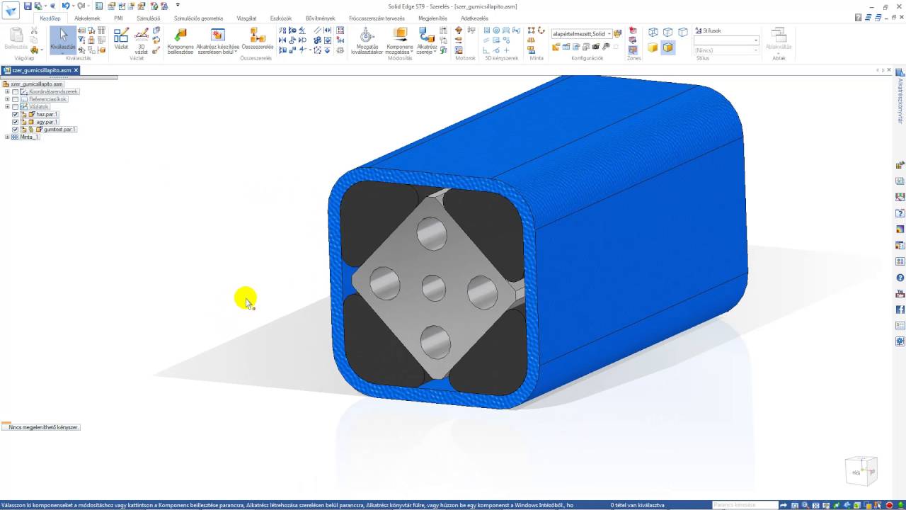Solid Edge ST9 - Gumirugó/Rubber spring