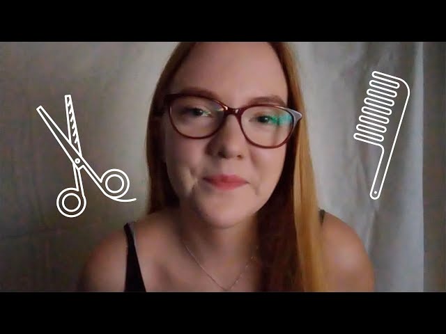 ASMR SUOMI // Kampaamo ROLEPLAY // Hiusten leikkuu ✂️