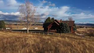 Luxury Hamilton Montana Real Estate Drone