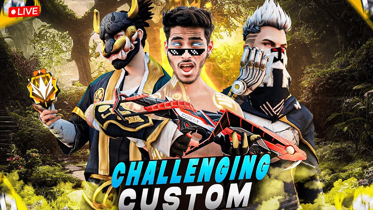 Custom Rooms & CS Rank Push💀 Free Fire 4 vs 4 Custom Room 👽 # ...