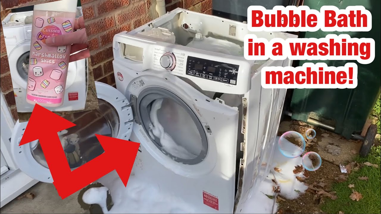 Hoover H3W69TME H Wash 300 || Experiment 4: Bubble bath (COMPLETE FAIL! END OF THE HOOVER ALREADY?)