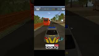 Mobil polisi ngebut oleng bunyi sirine #shortgame #shortvideo #games  #realpolicecar #android
