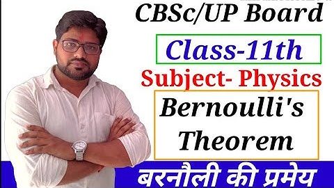 Derivation of Bernoulli