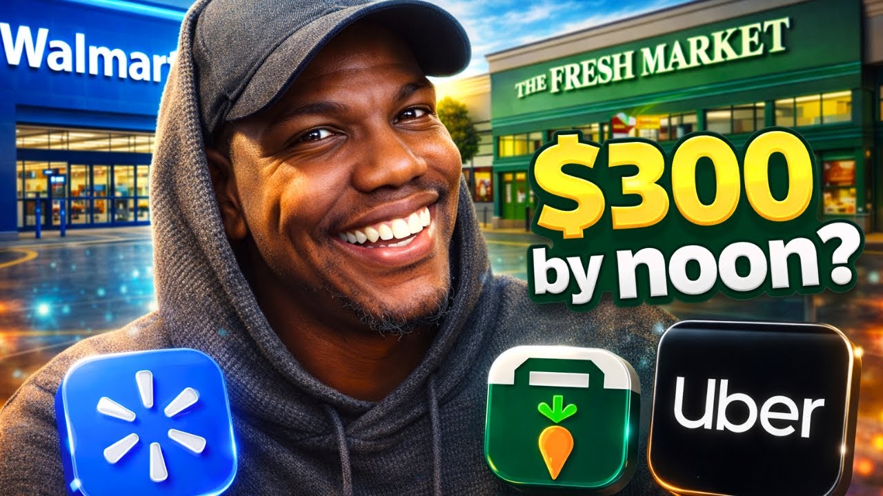 Can we get to $300 by Noon? | Spark | Instacart | Uber Eats ride a long