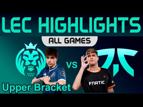 MDK vs FNC ALL GAMES Highlights LEC Winter Playoffs Round 1 2024 MAD Lions KOI vs Fnatic by Onivia