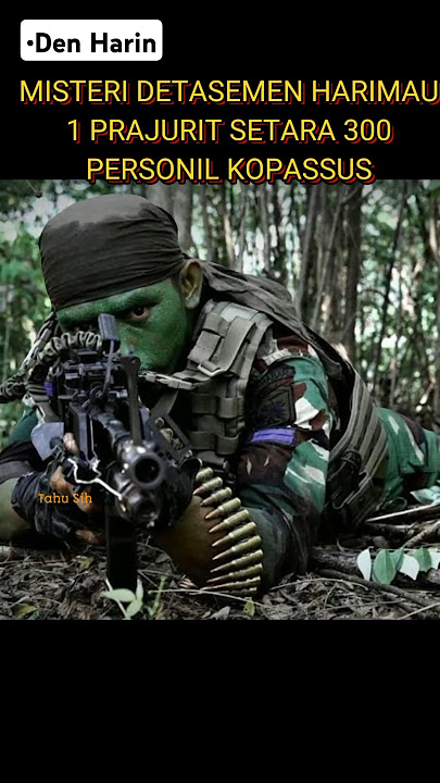 Mystery of the Tiger Detachment, Legendary Troop of 1 Person Equal to 300 Kopassus #shorts