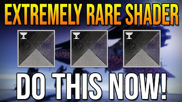 Extremely Rare Shader Shadow Gilt Being Sold at Xur! DO THIS NOW