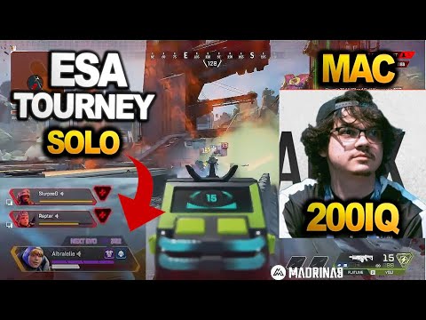 TSM Albralelie solo wins esa tournament with 200IQ (apex legends)