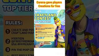 Garena gave players creations for free #youtubecreator #freefire #freefiremaxnewfact #shortsfeed