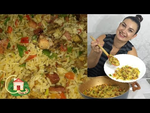 ARROZ CARRETEIRO ALMOÇO FÁCIL E RÁPIDO - PRATICO - Culinária em Casa