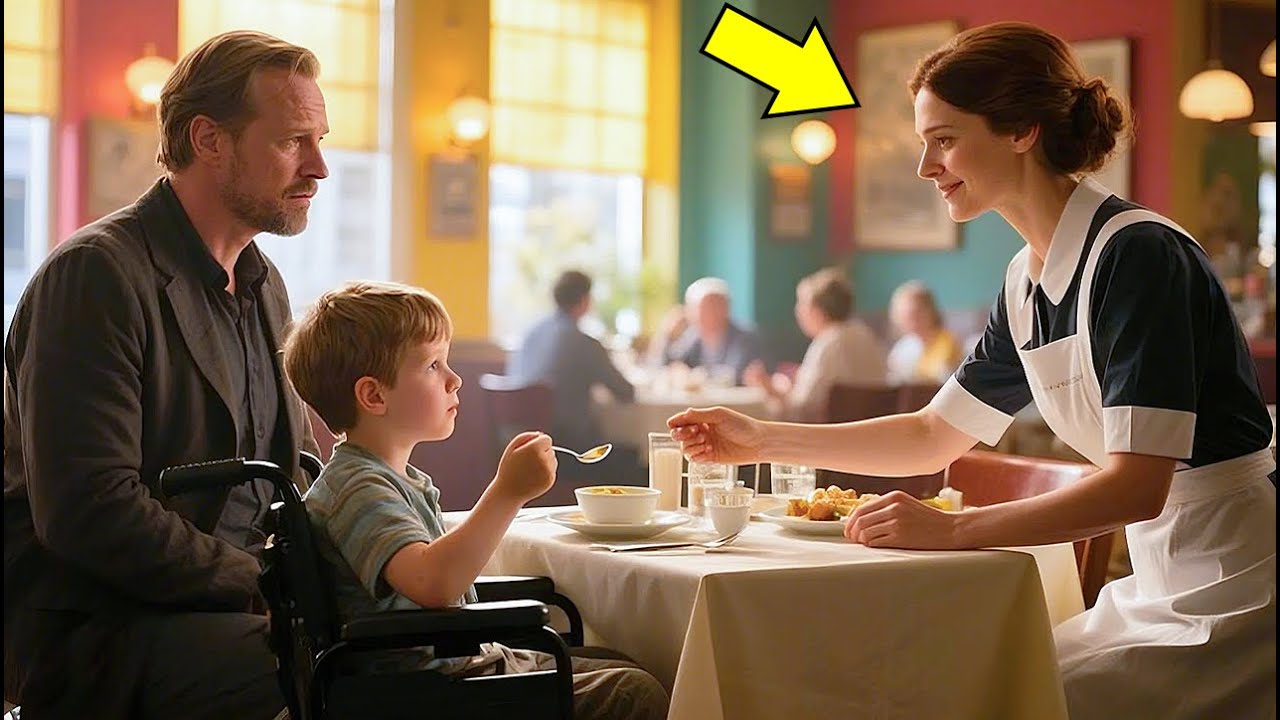 Ein Millionär Sah, Wie Die KELLNERIN Seinem BEHINDERTEN Sohn Essen Servierte – Und War Tief Berührt.