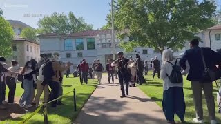 Pro-Palestinian protests continue to cause conflict on college protests, students arrested