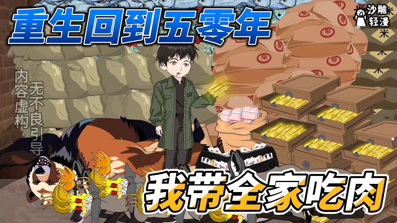 [MULTI SUB]年代动画【重生回到五零年，我带全家吃肉】重返58，改变前世命运，从打猎开始！ #沙雕轻漫  #SDQM